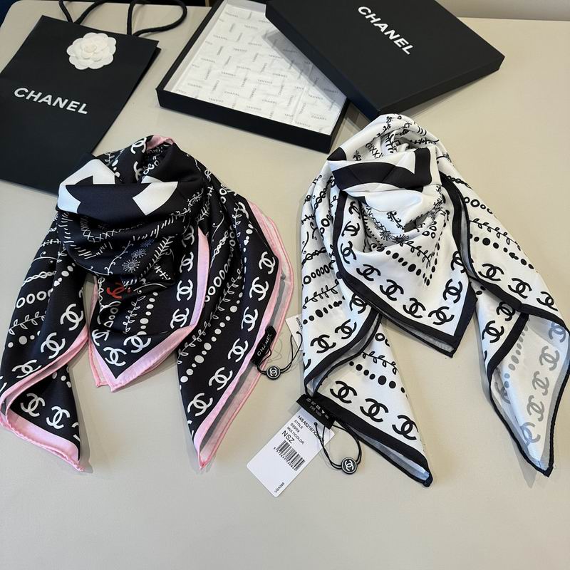 Chanel silk scarf hm25